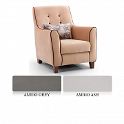 Кресло French, ткань Amigo Grey