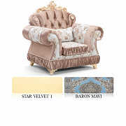 Кресло Verona, ткань Baron Mavi